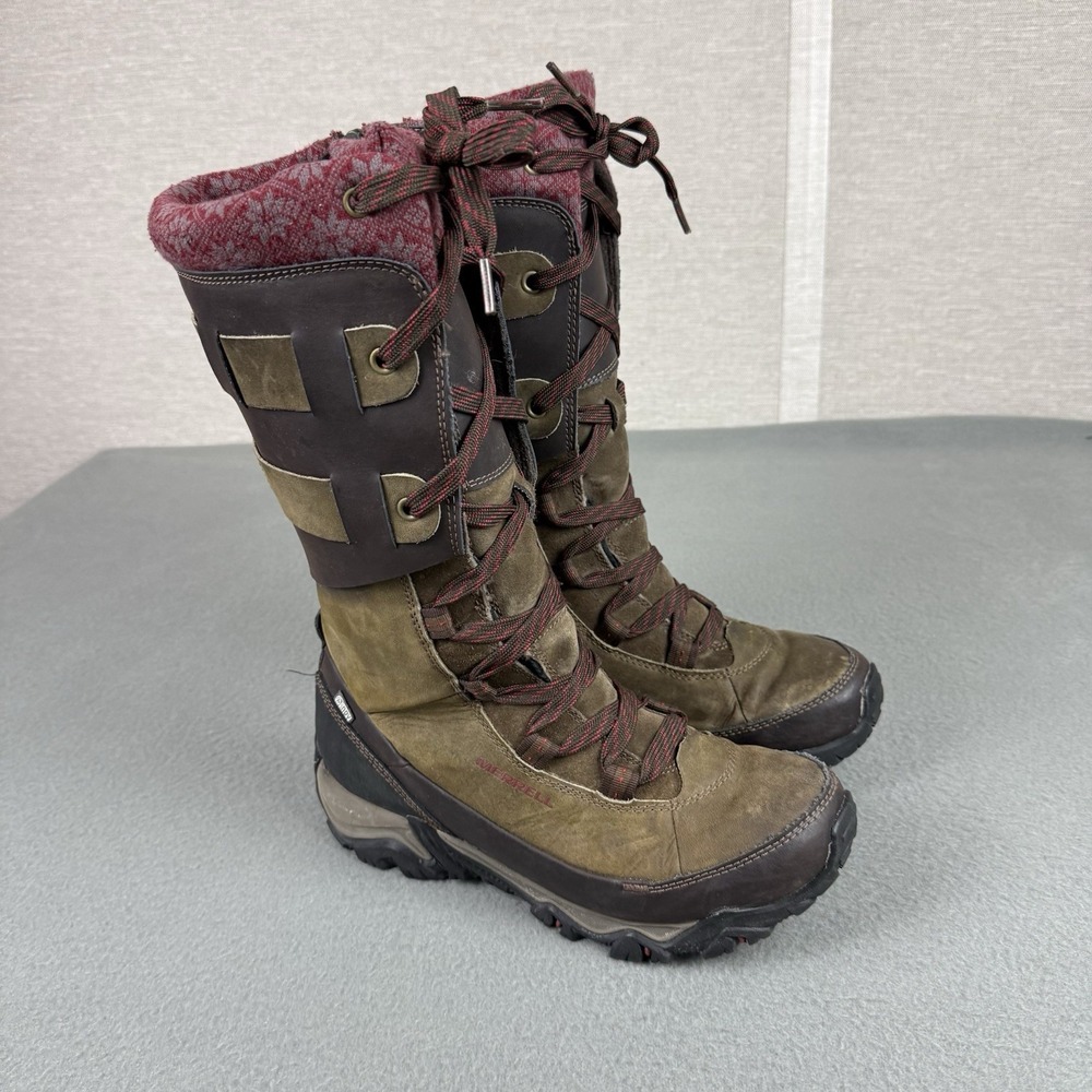 Merrell Polarand Rove Peak Waterproof 200g‎ Insulated Snow Winter Boots Women 9